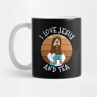 I Love Jesus and Tea Christian Church Funny Mug